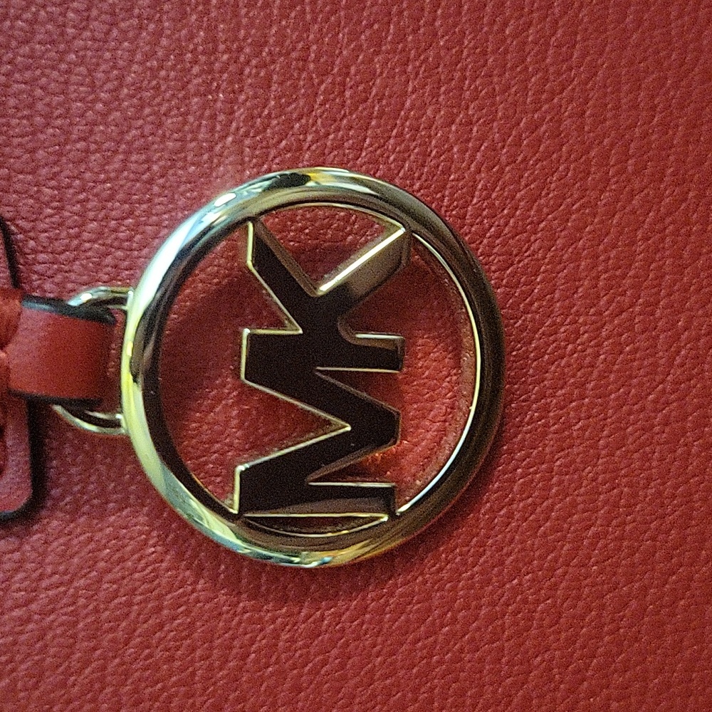 Michael Kors Red Handbag - Picture 3 of 14